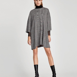 Oversized Check Dress